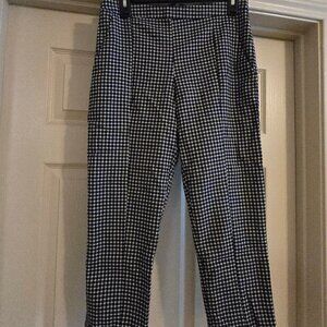 BCBGeneration Blue Plaid Pants with Hidden Zipper